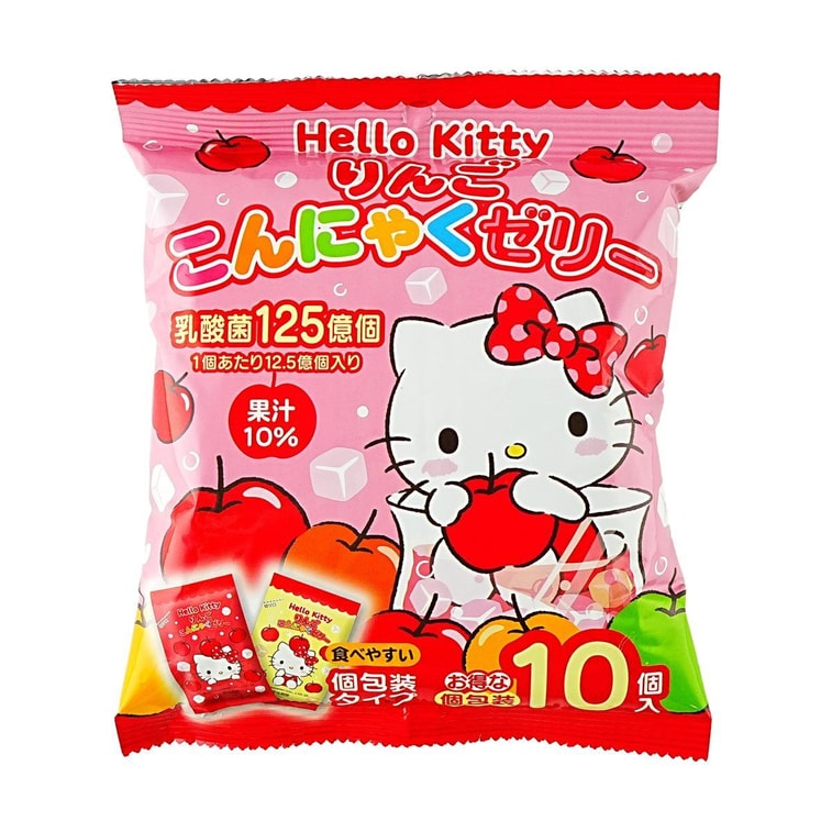 Naniwa Seika Hello Kitty Sweet Kawaii Dessert Snack Fruit Jelly Apple – 4.58 Oz (pack of 1)