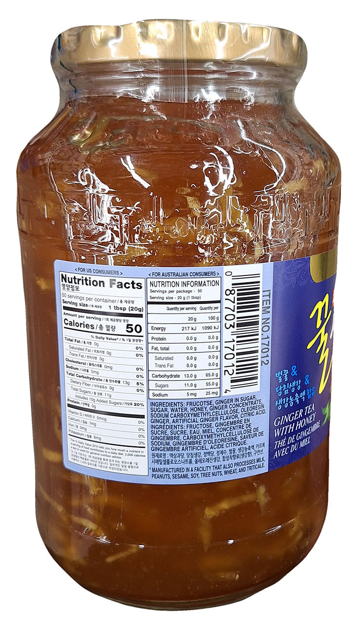 Surasang - Ginger Tea with Honey, 2.2 Pounds (1 Jar) - Mighty Depot