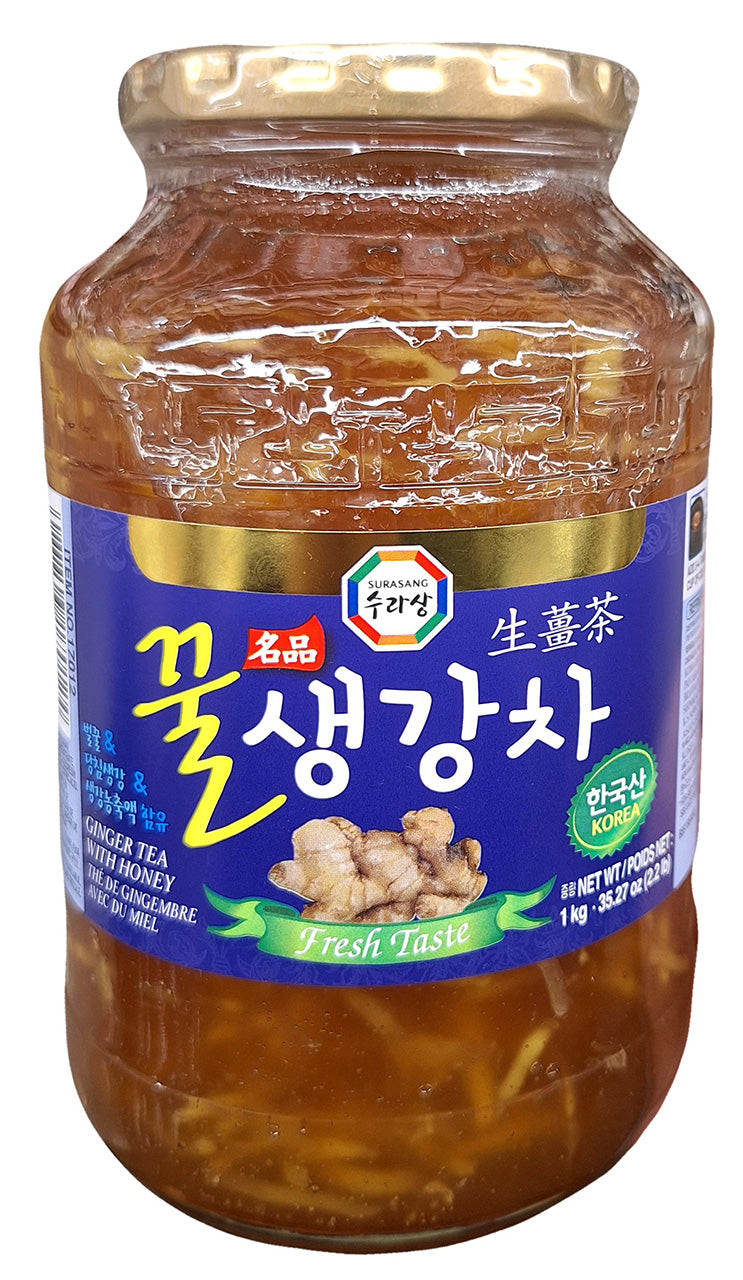 Surasang - Ginger Tea with Honey, 2.2 Pounds (1 Jar) - Mighty Depot