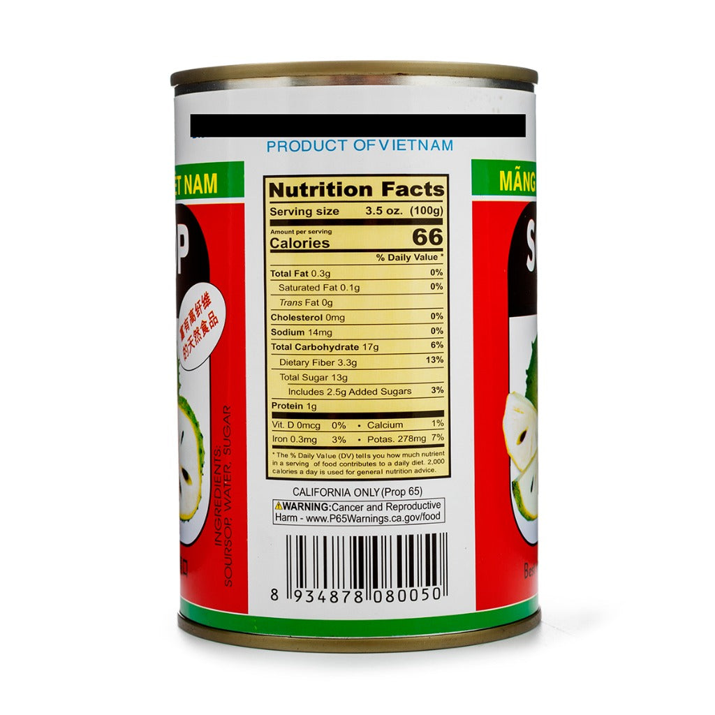 SOURSOP IN SYRUP 12 CANS x 15oz