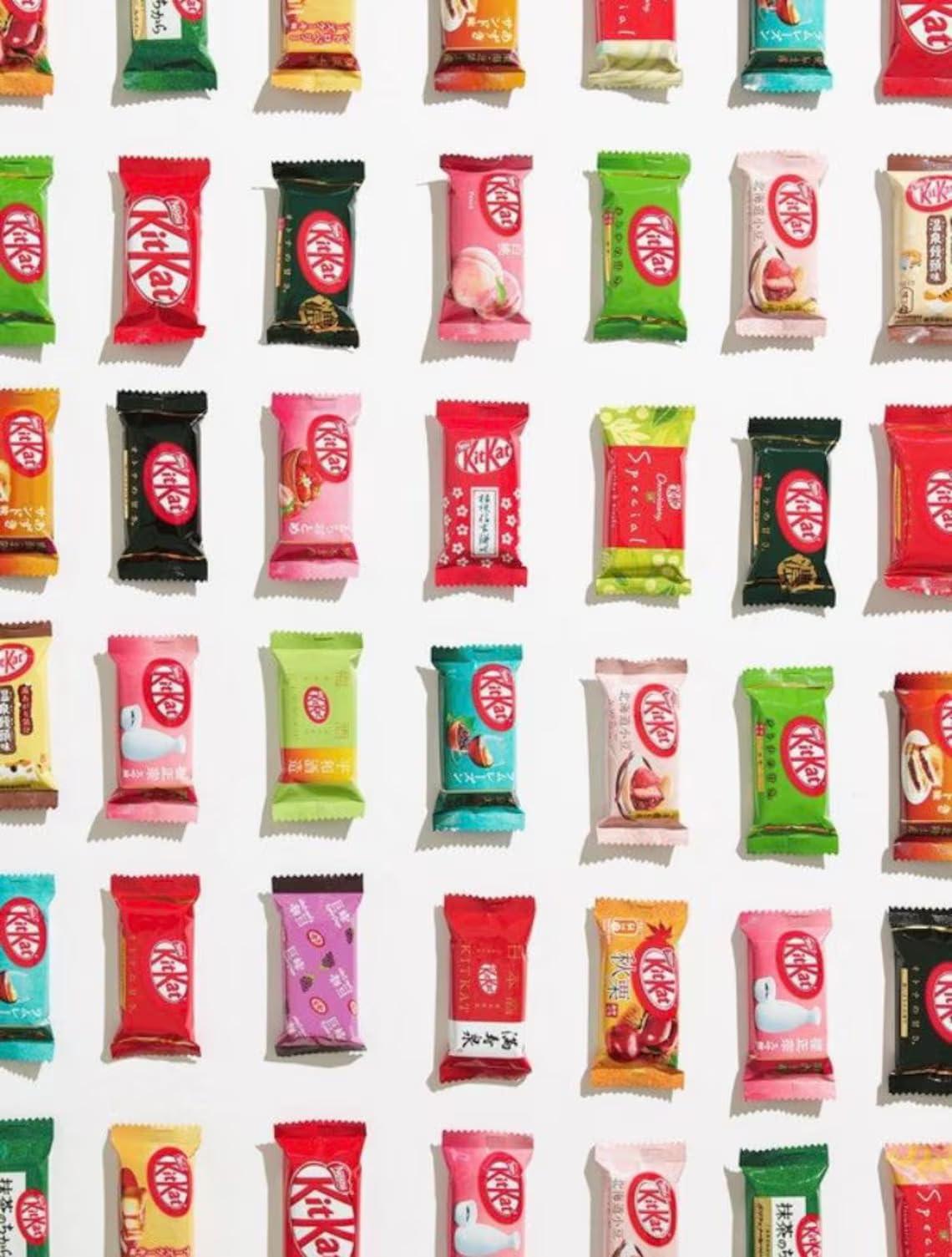 Japanese Kit Kat 14 Pieces VARIETY BUNDLE | 14 Different Flavors, No Repeats | Free Rose Design Gift Box Included | Ships Fast from USA - Mighty Depot