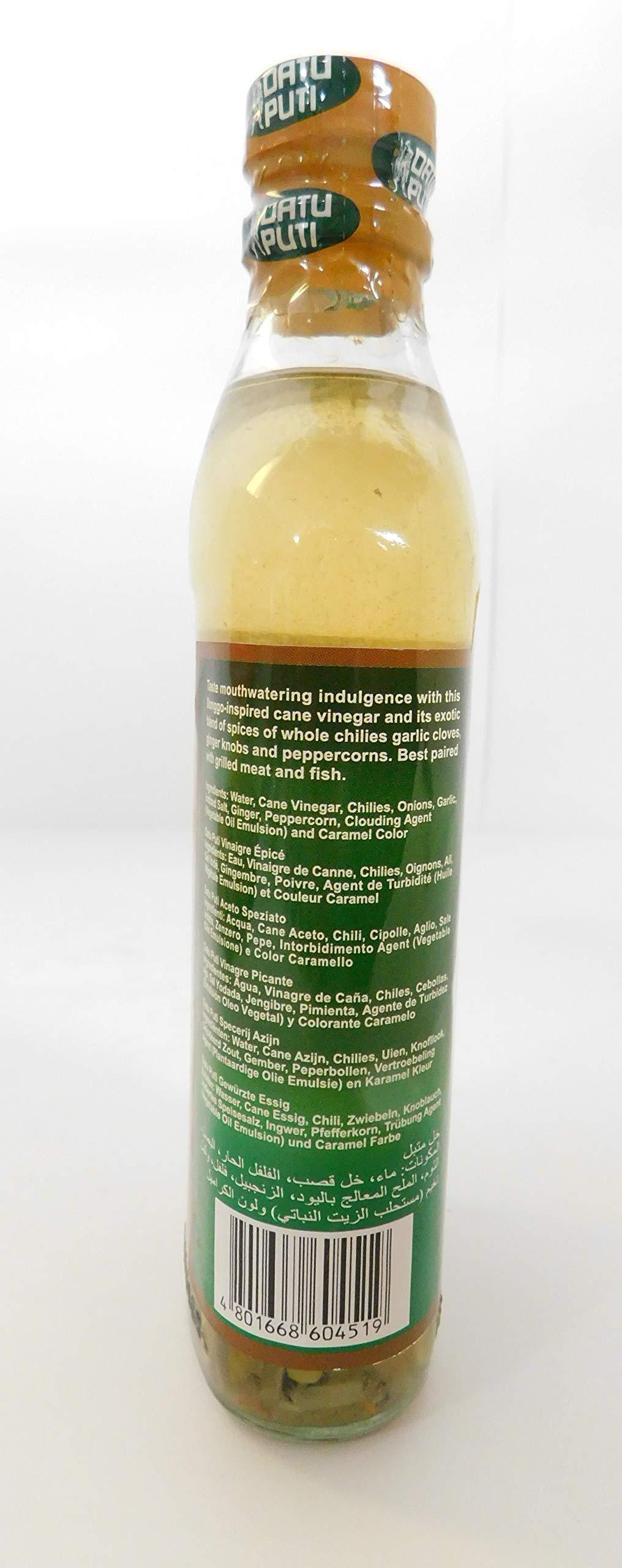 Datu Puti Sukang Sinamak (Spiced Cane Vinegar), 12.68 Ounces, 1 Bottle - Mighty Depot