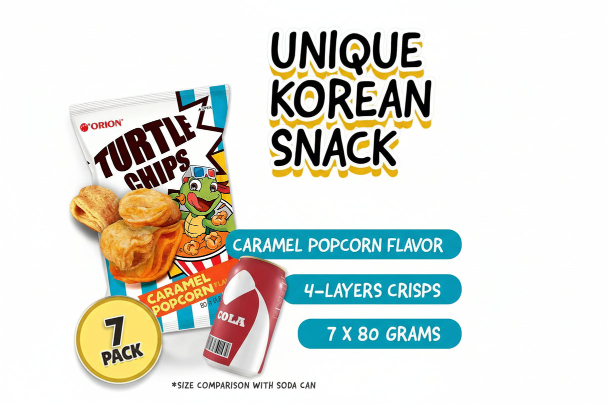 Orion Turtle Chips, 1 Gift Box, 7 pack x 80g bags