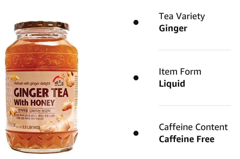 HAIO Ginger Tea With Honey, Korean Ginger Tea, 2.2 lb (1 kg) - Mighty Depot