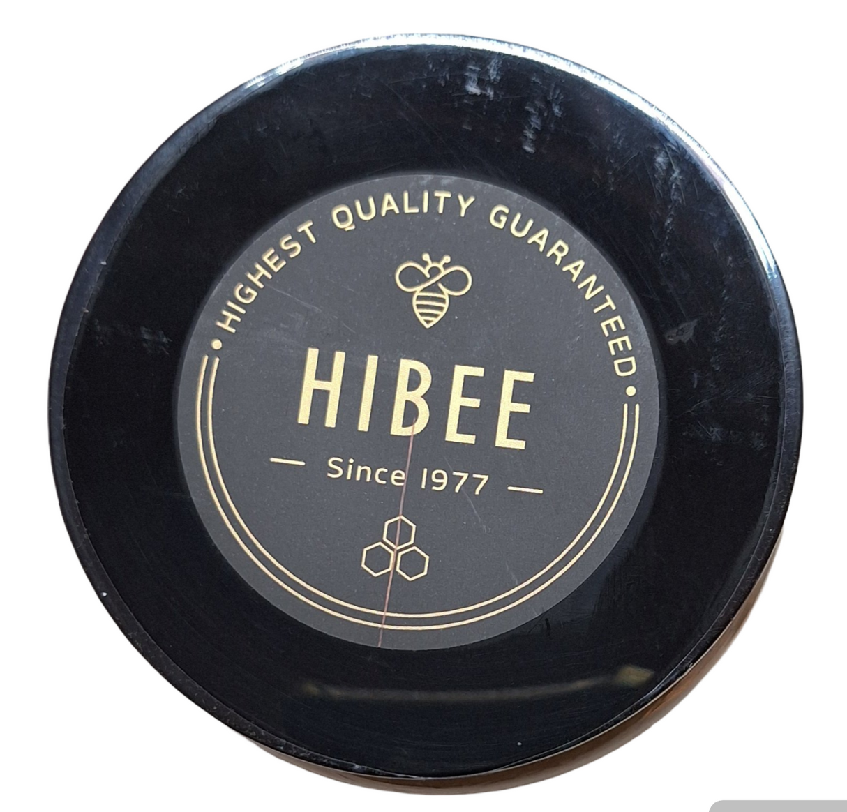shows the top cap of Hibee Desert Honey