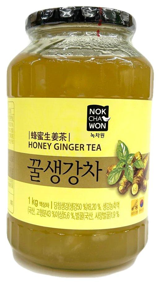 Nokchawon - Honey Ginger Tea, 2.2 Pounds, 1 Jar - Mighty Depot