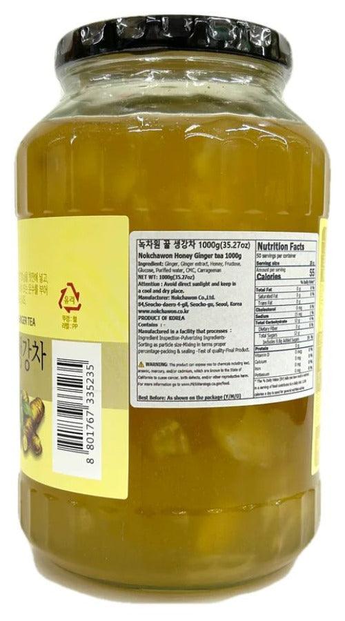 Nokchawon - Honey Ginger Tea, 2.2 Pounds, 1 Jar - Mighty Depot