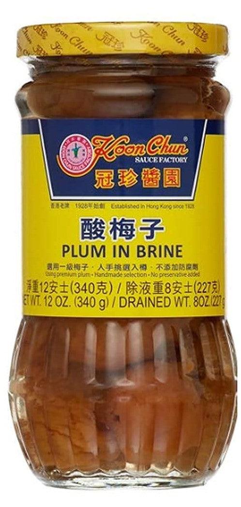 Koon Chun Plum in Brine / Pickled Plum 酸梅子 12 oz - Mighty Depot