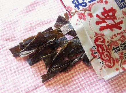Kurakon Shio Konbucho Plum Flavored Kelp 10g, Shiokon Chief's Oshaburi 10g, 1 bag - Mighty Depot