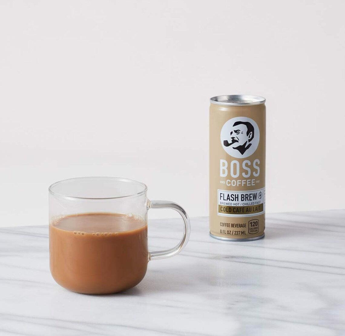 Suntory Japan BOSS Coffee Trio Pack - Rainbow Mountain Blend 6oz (1 Can), Original Black 8oz (1 Can), Au Lait 8oz (1 Can) - Mighty Depot