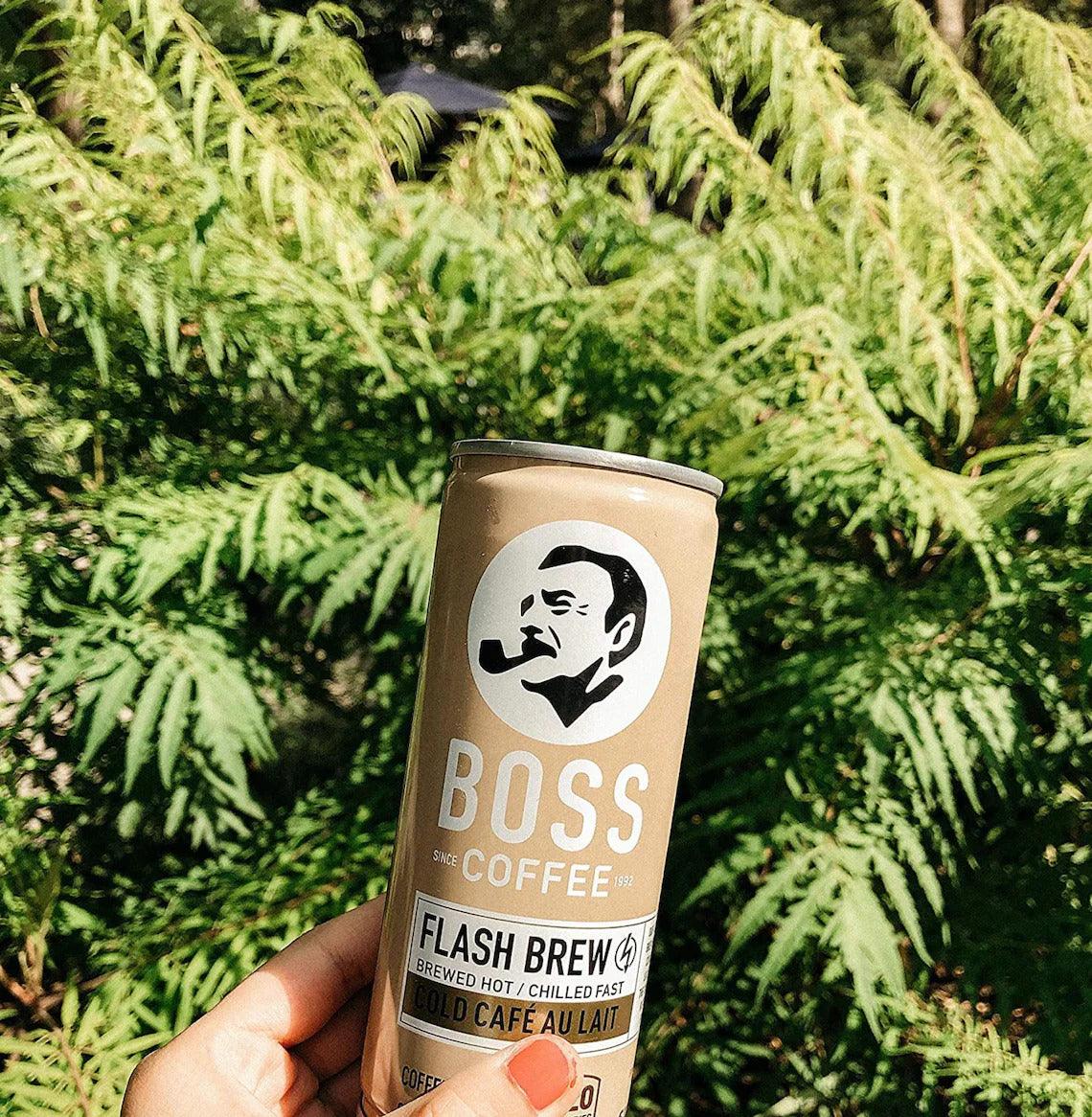 Suntory Japan BOSS Coffee Trio Pack - Rainbow Mountain Blend 6oz (1 Can), Original Black 8oz (1 Can), Au Lait 8oz (1 Can) - Mighty Depot