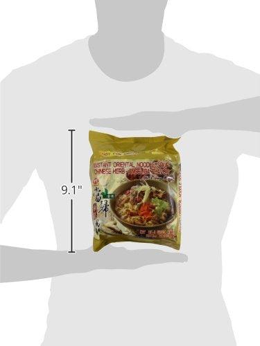 Ve Wong Instant Oriental Noodle Soup, Chinese Herb Flavor, 4 Individual Meals - Mighty Depot