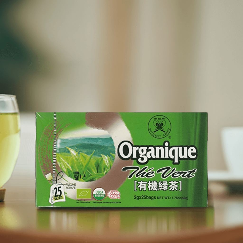 Butterfly Brand, Organic Green Tea, 1.76 Ounces, 1 Box - Mighty Depot