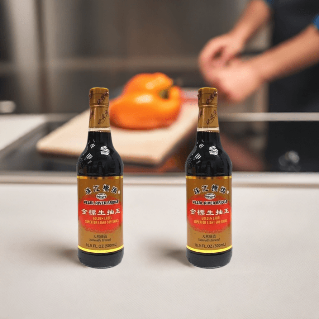 Pearl River Bridge Golden Label Superior Light Soy Sauce, 16.9 Ounces, 2 Bottles - Mighty Depot