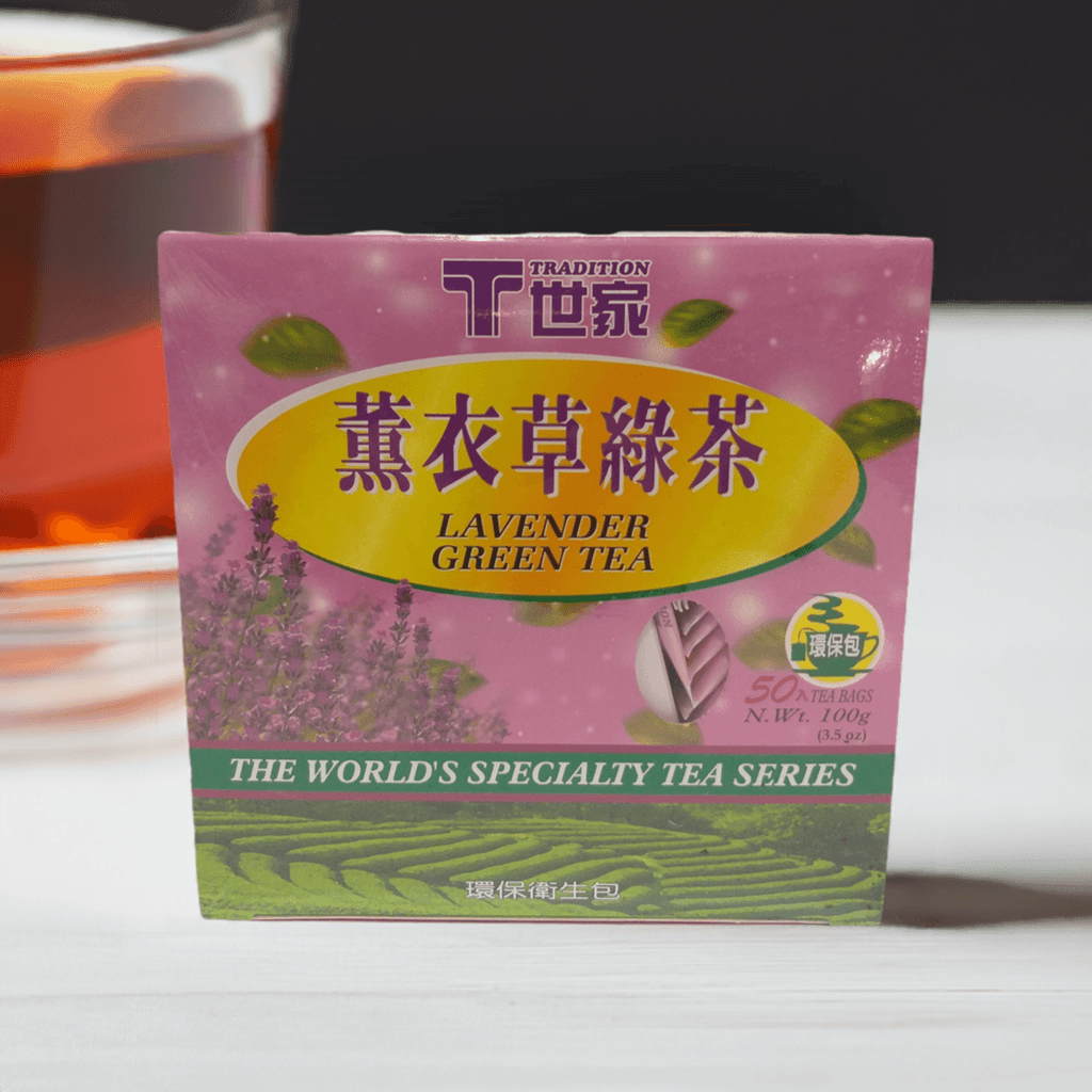 Tradition Lavender Green Tea, 3.5 Ounces (50 Tea Bags), 1 Box - Mighty Depot