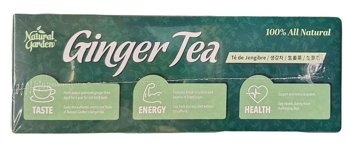 Natural Garden - Ginger Tea, 12.7 Ounces, 1 Box - Mighty Depot