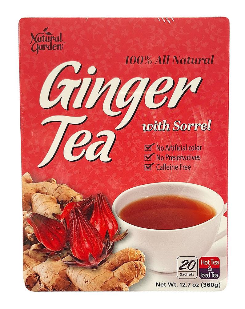 Natural Garden - Ginger Tea with Sorrel, 12.7 Ounces, 1 Box - Mighty Depot