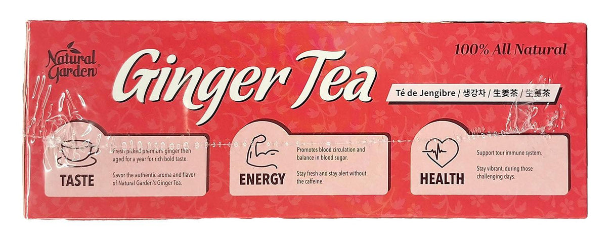 Natural Garden - Ginger Tea with Sorrel, 12.7 Ounces, 1 Box - Mighty Depot