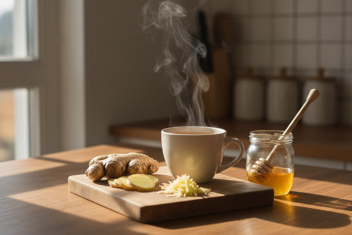 put the ginger on a cutting board