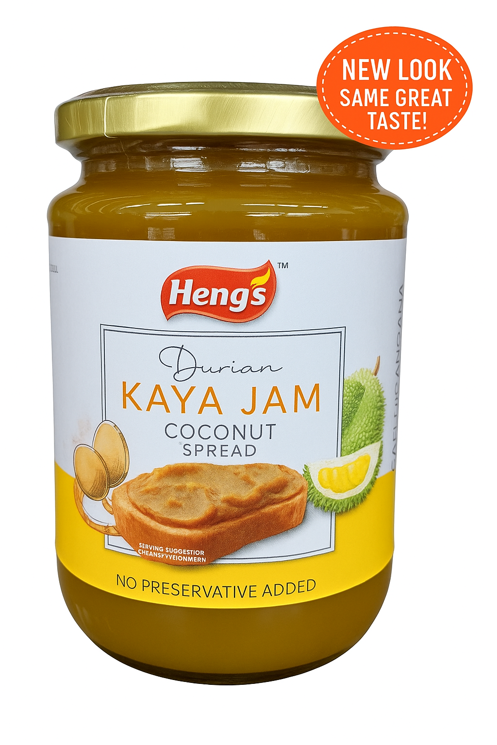 Hengs Durian Jam Melaka Nyonya Kaya 14.82 oz, 1 Jar