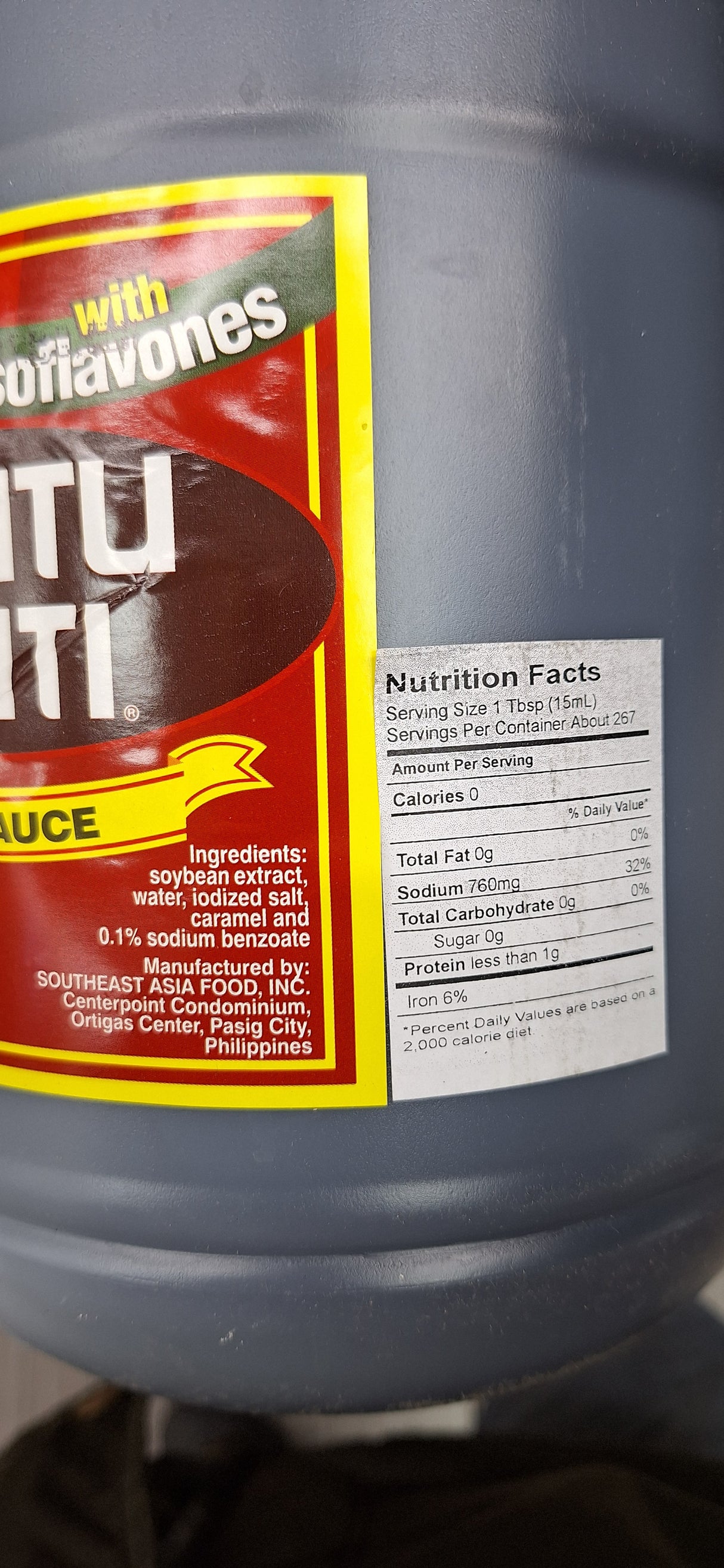 Datu Puti - Soy Sauce, 4 Liters, 1 Bottle