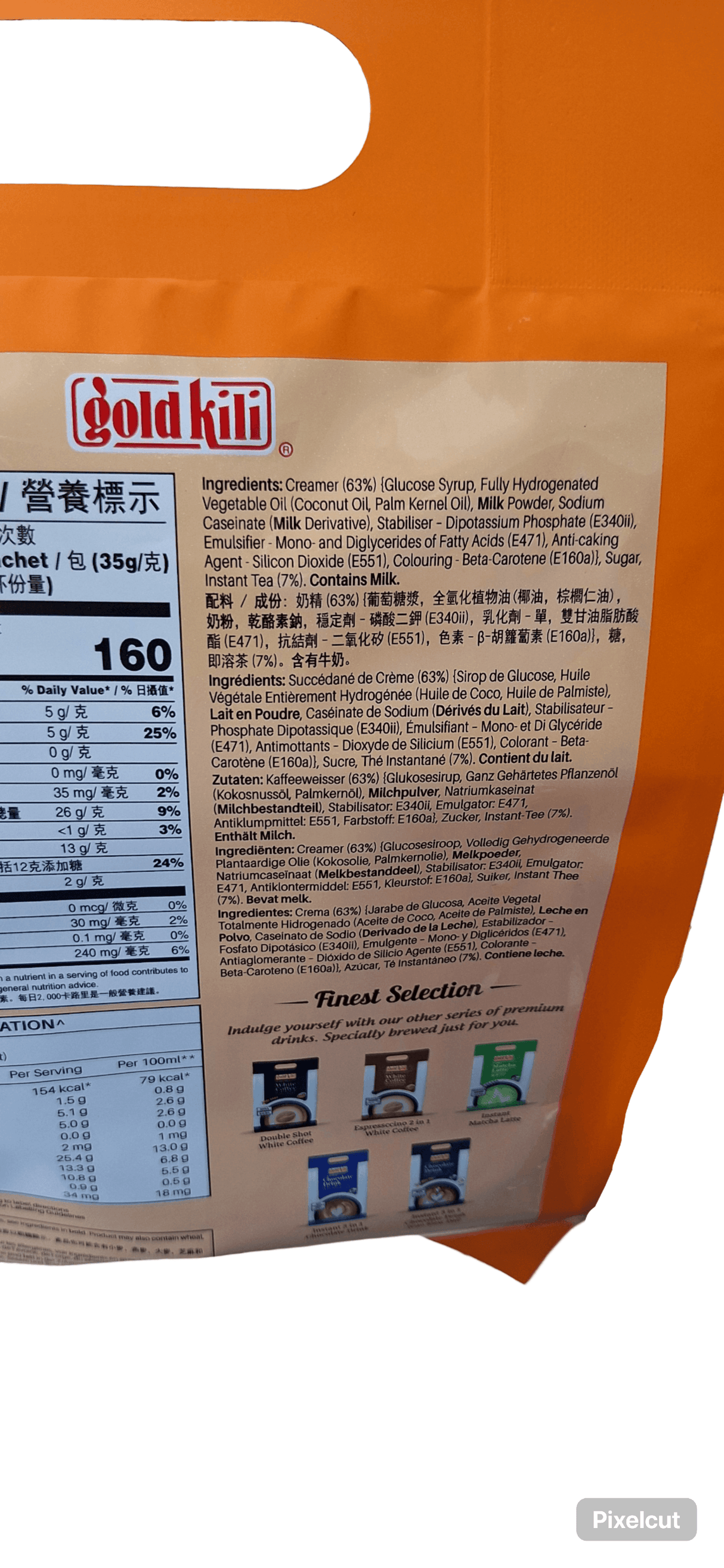 Gold Kili instant Double Shot White Milk Tea, 15 sachets - Mighty Depot