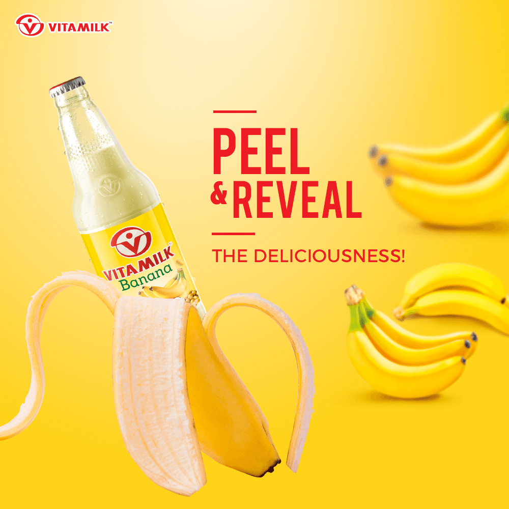 Vitamilk Banana Soy Milk 10 fl oz, 6 Bottles - Mighty Depot