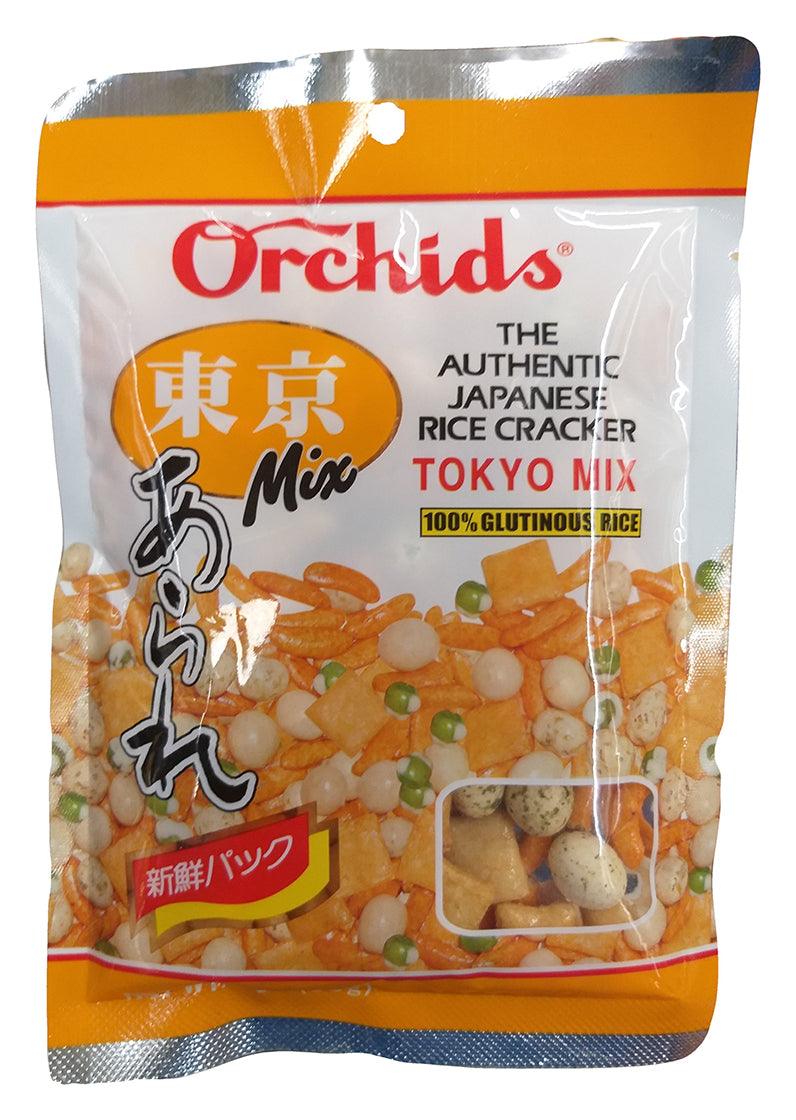 Orchids Rice Crackers Tokyo Mix, 2 Ounces, (Pack of 1) - Mighty Depot