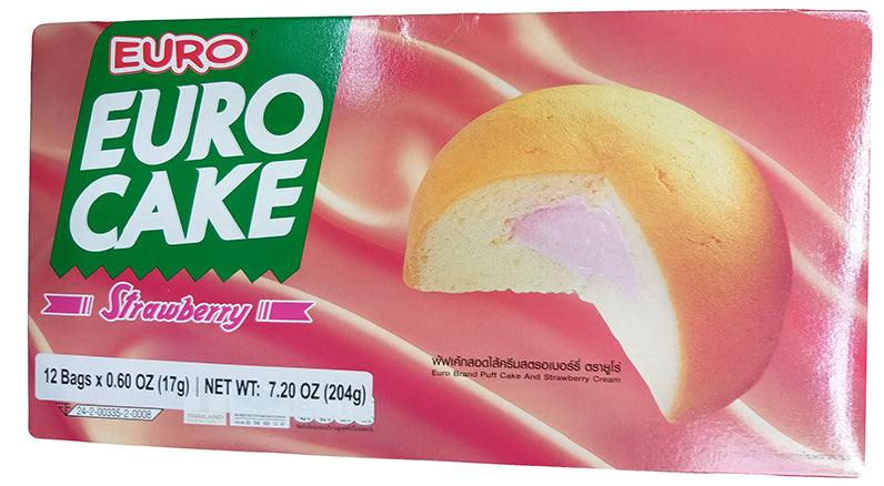 Euro Cake (Strawberry Flavor), 7.2 Ounces, (Pack of 1) - Mighty Depot
