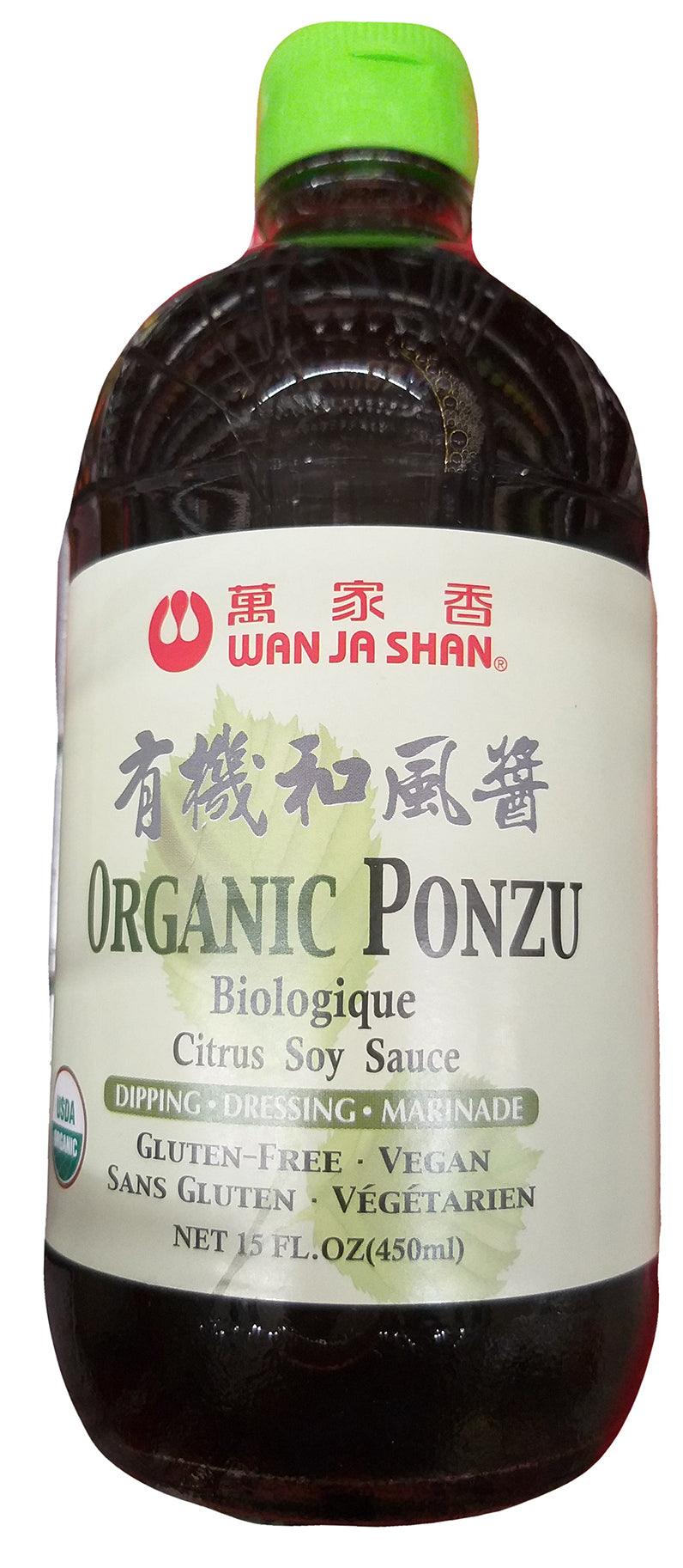 Wan Ja Shan Organi Ponzu Sauce, 15 Ounces, (Pack of 1 Bottle) - Mighty Depot