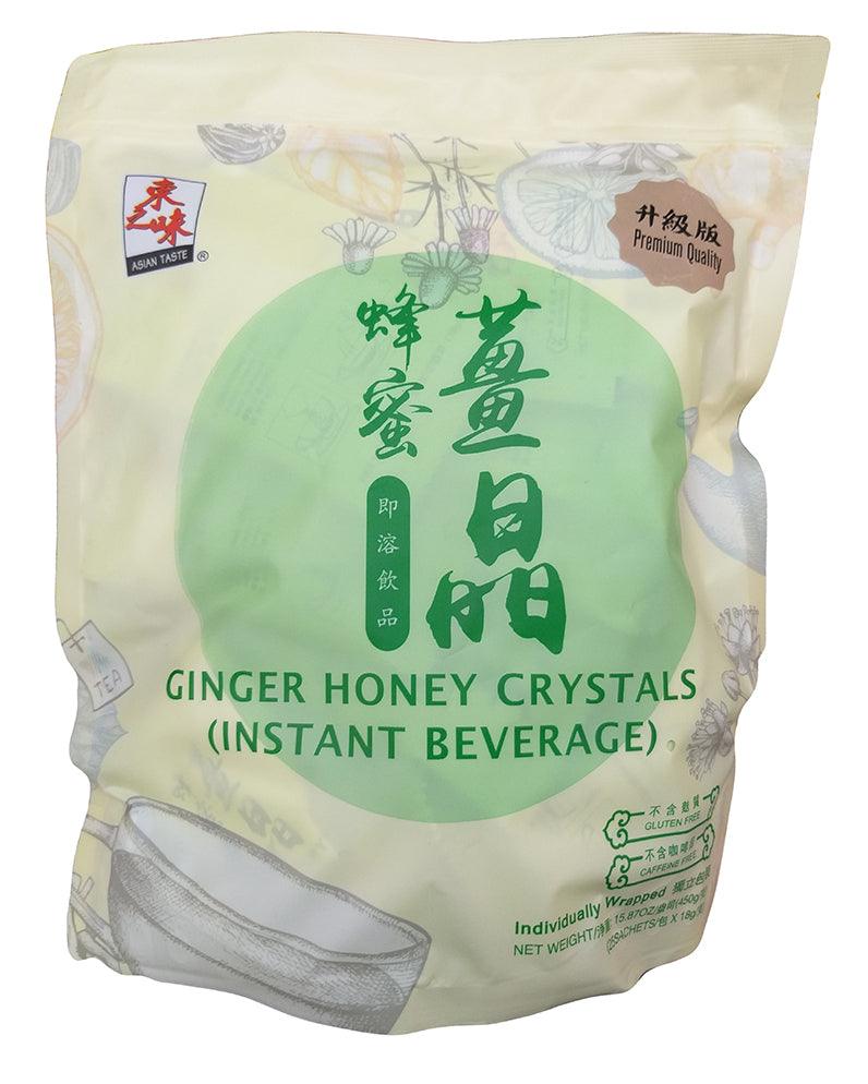 Asian Taste Ginger Honey Crystals, 15.87 Ounces, (Pack of 25) - Mighty Depot