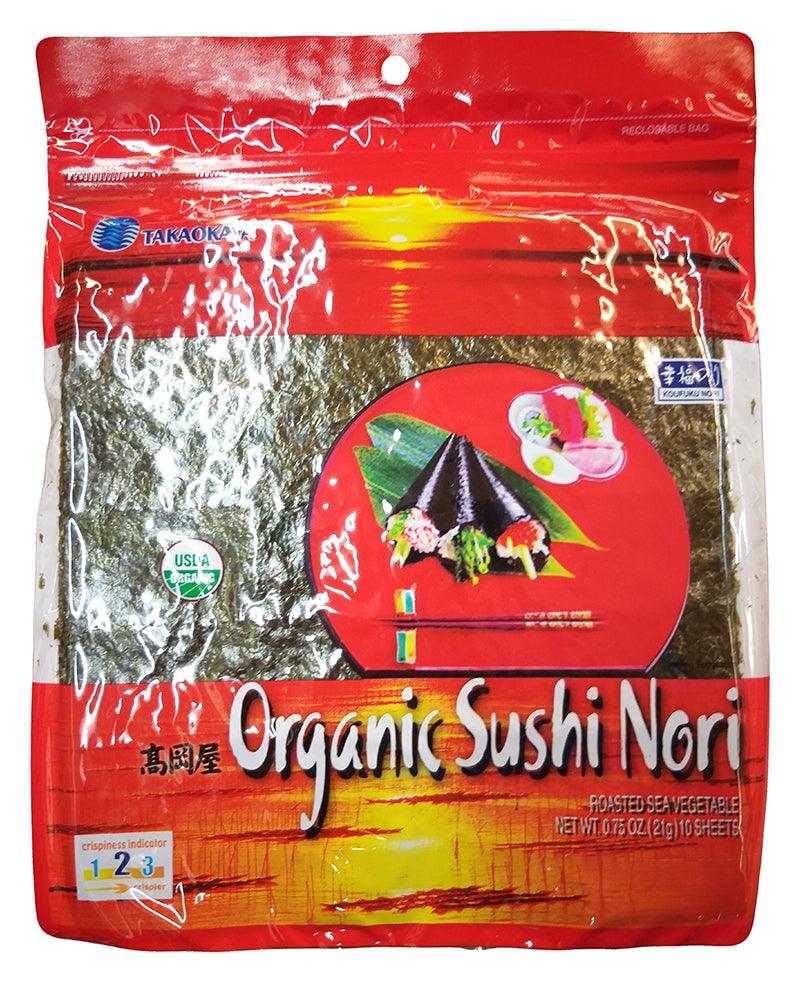 Takaokaya Organic Sushi Nori, .75 Ounce, (Pack of 1) - Mighty Depot