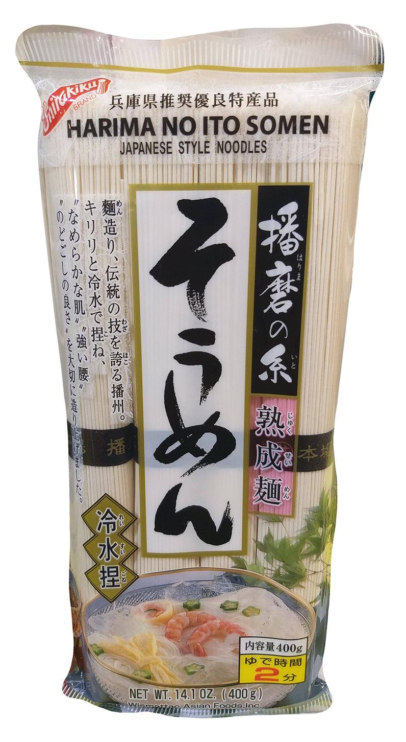 Shirakiku Harima no Ito Somen (Japanese Style Noodles), 14 Ounces, (Pack of 1) - Mighty Depot