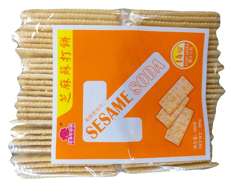 Fruit Garden Road Sesame Soda Crackers, 12.6 Ounces, (Pack of 1) - Mighty Depot