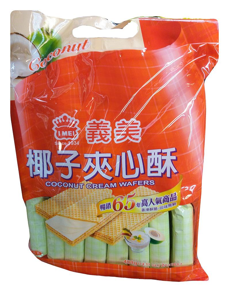 Imei Coconut Cream Wafers, 14.11 Ounces, (Pack of 1) - Mighty Depot