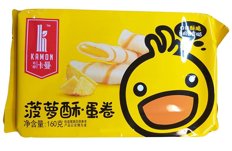 Kamon Pineapple Crisp Egg Roll, 5.6 Ounces, (Pack of 1) - Mighty Depot