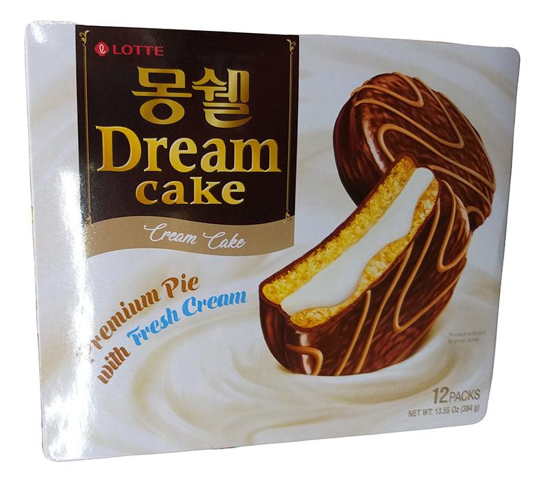 Lotte Dream Cake (Cream), 13.55 Ounces, 1 box - Mighty Depot