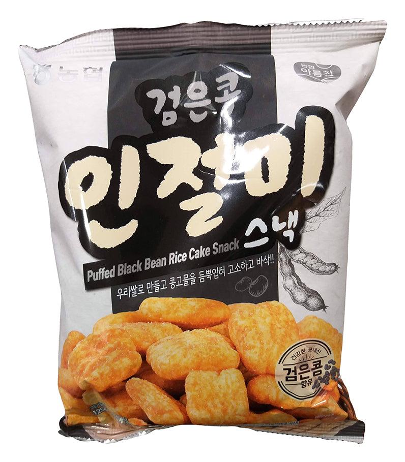 In Jeol Mi Puffed Rice Cake (Black Bean), 4.4 Ounces, (Pack of 1) - Mighty Depot