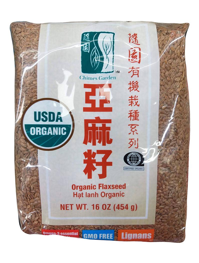 Chimes Garden Organic Flaxseed, 16 Ounces, (Pack of 1) - Mighty Depot