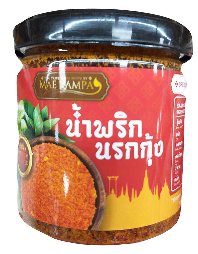 Mae Rampa Dried Shrimp Chili Paste, 3.5 Ounces, (Pack of 1 Jar) - Mighty Depot