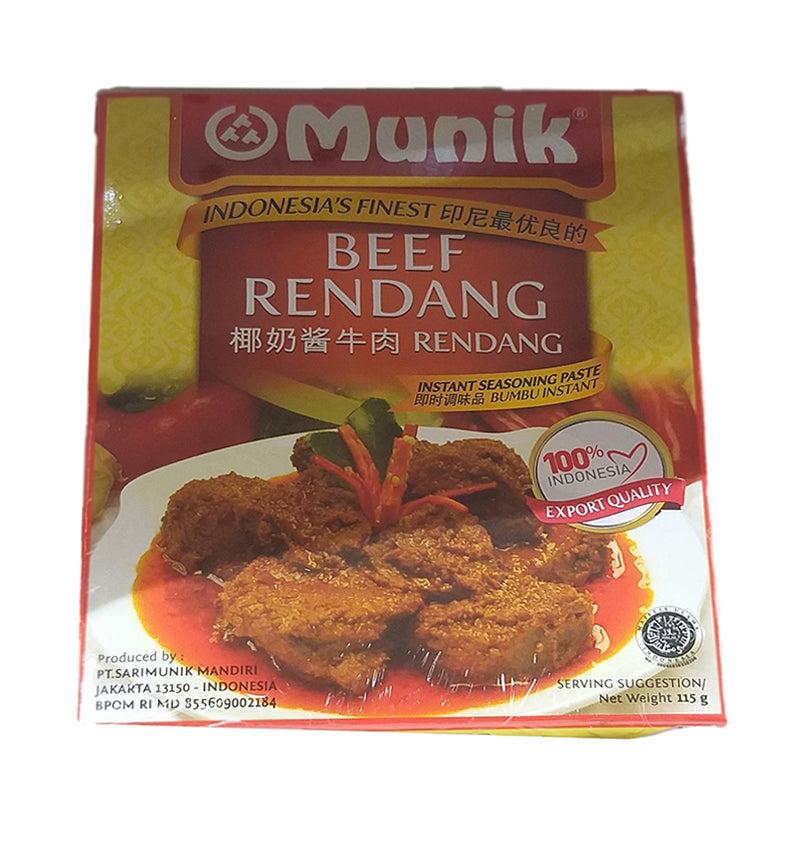 Munik Beef Rendang, 4.05 Ounces, (Pack of 1) - Mighty Depot