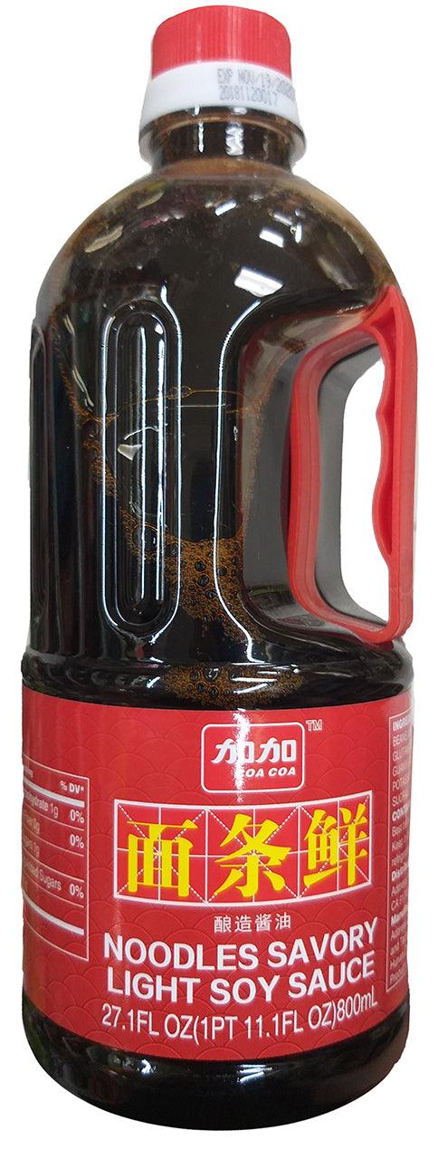 Jia Jia Noodles Savory Light Soy Sauce, 21.1 Ounces, (Pack of 1 Bottle) - Mighty Depot