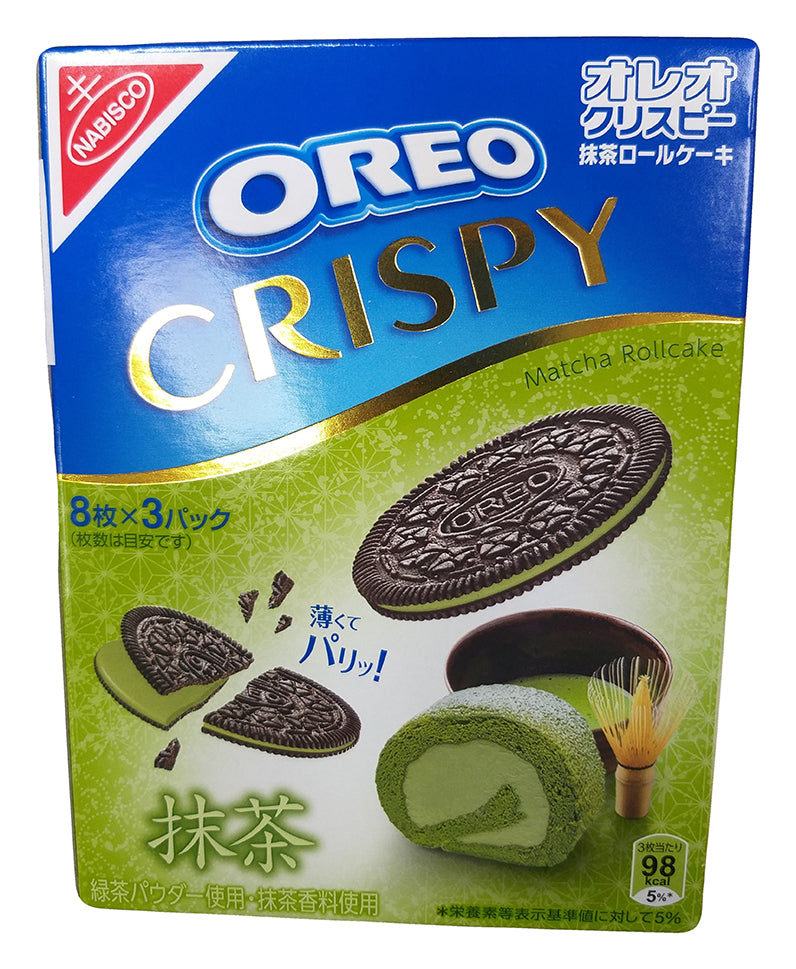 Nabisco Oreo Crispy (Matcha Rollcake), 5.4 Ounces, (1 box)