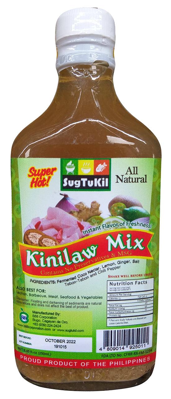 SugTuKil Kinilaw Mix (Super Hot), 8.45 Ounces, (Pack of 1 Bottle) - Mighty Depot