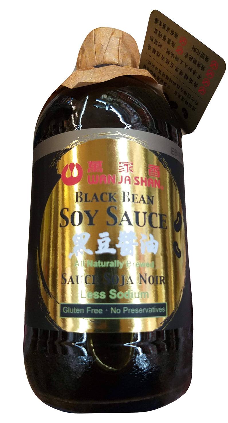 Wan Ja Shan Black Bean Soy Sauce, 15.2 Ounces, 1 Bottle - Mighty Depot
