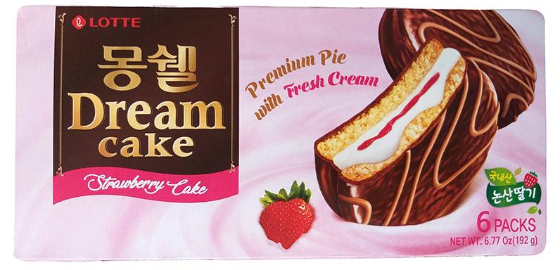 Lotte Dream Cake (Strawberry Cake), 6.77 Ounces, 1 box - Mighty Depot