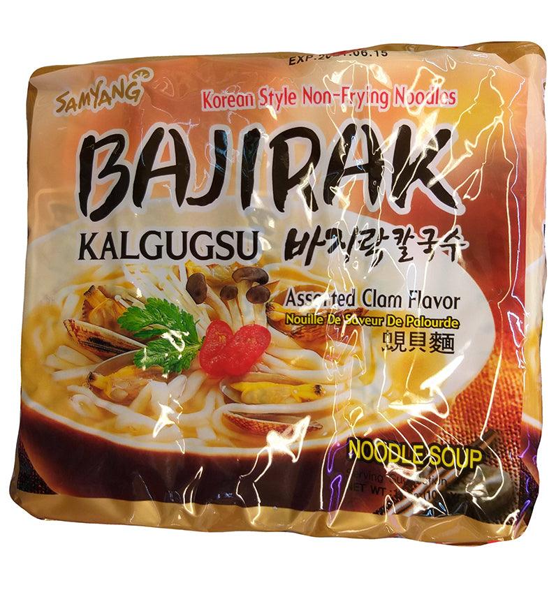 Samyang Bajirak Kalgugsu Noodle (Assorted Clam), 11 Ounces, (Pack of 1) - Mighty Depot