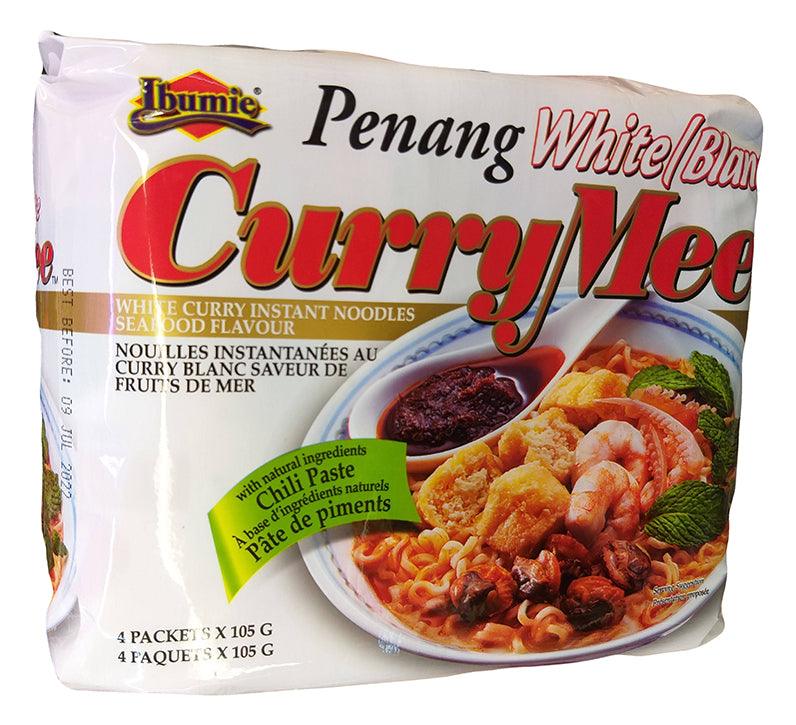 Ibumie Penang Instant Noodles (White Currry Seafood), 14.8 Ounces, (1 Pack of 4) - Mighty Depot