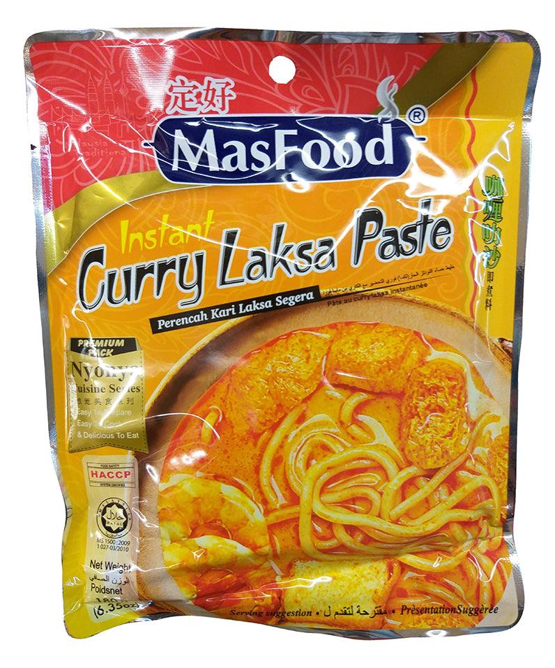 MasFood Instant Curry Laksa Paste, 6.35 Ounces, (Pack of 1) - Mighty Depot