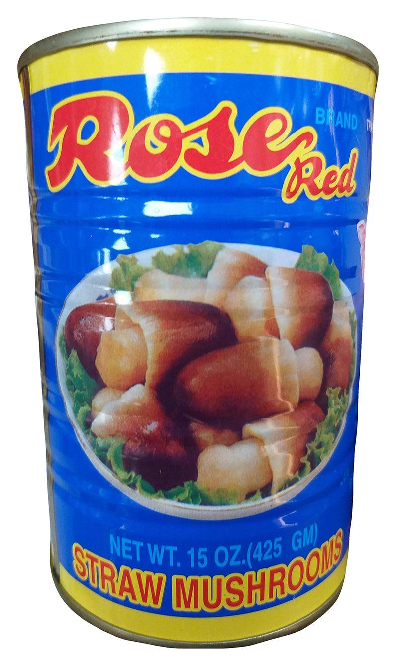 Rose Red Brand Straw Mushrooms, 15 Ounces, (Pack of 1 Can) - Mighty Depot